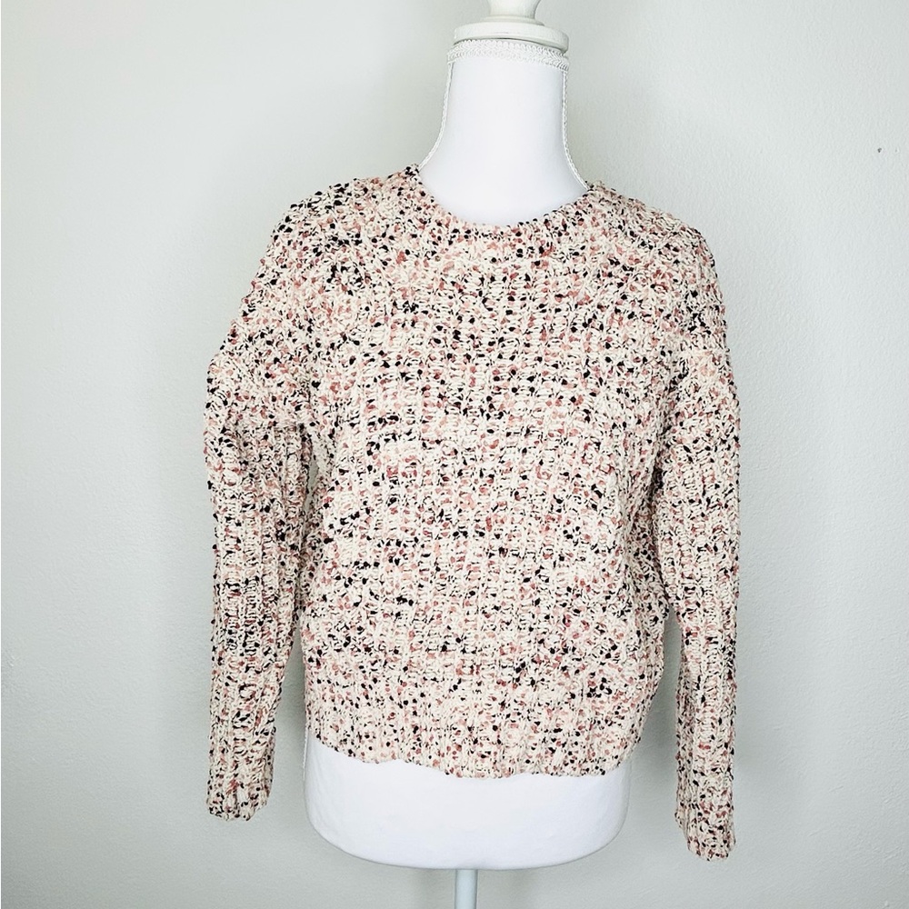 EN CREME Confetti Crew Neck Sweater In Multi In Neutral
